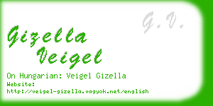 gizella veigel business card